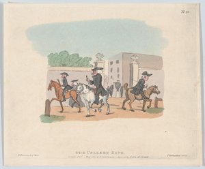 The College Gate, 1 maj 1803., 1 maj 1803. av Thomas Rowlandson