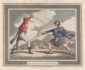Konsekvensen av att inte flytta benet av Thomas Rowlandson