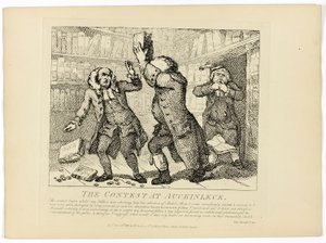 Tävlingen vid Auckinleck, från Boswells Tour of the Hebrides av Thomas Rowlandson