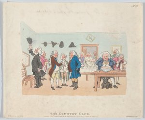 The Country Club, 7 april 1803., 7 april 1803. av Thomas Rowlandson