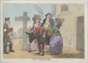 Avgången 29 april 1784, 29 april 1784. av Thomas Rowlandson