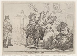 Avgången 29 april 1784, 29 april 1784. av Thomas Rowlandson