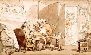The Dicers (akvarell på papper) av Thomas Rowlandson