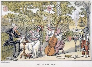 The Doctor Playing the Violin: "" The Garden Trio""" - i "" Doctor Syntax