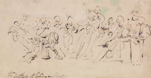Hertiginnan av Gordons nederlag av Thomas Rowlandson