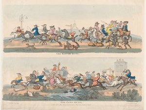 Påskjakten och stadsjakten, 1 maj 1803., 1 maj 1803. av Thomas Rowlandson