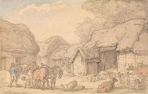 Gårdsplanen av Thomas Rowlandson