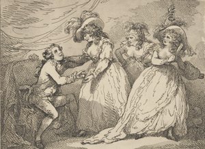 Guldäpplet, eller det moderna Paris, 2 mars 1785., 2 mars 1785. av Thomas Rowlandson