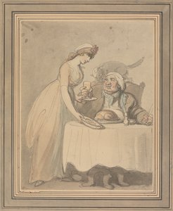 The Gourmand av Thomas Rowlandson