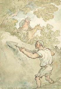The Hedger and Ditcher (penna & bläck och akvarell på papper) av Thomas Rowlandson
