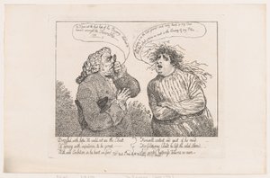 De obotlige, 4 april 1784, 4 april 1784. av Thomas Rowlandson