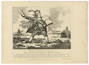 Journalisten, från Boswells rundresa på Hebriderna av Thomas Rowlandson