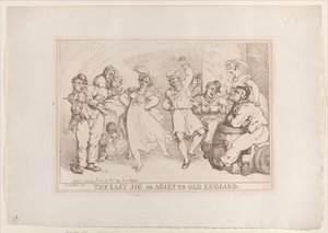 The Last Jig or Adieu to Old England, 20 januari 1818., 20 januari 1818. av Thomas Rowlandson