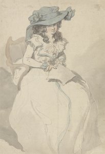 Kärleksbrevet, ca 1790 (penna & bläck och akvarell på papper) av Thomas Rowlandson