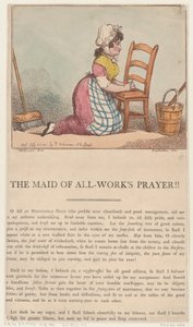 The Maid of All-Works Bön!!, 25 juli 1801., 25 juli 1801. av Thomas Rowlandson