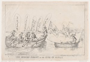 The Modern Egbert, eller The King of Kings, 8 januari 1789., 8 januari 1789. av Thomas Rowlandson