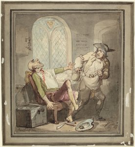 Mordet på och rånet av snåljåpen av Thomas Rowlandson