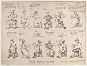 Tidningen, 1 oktober 1808., 1 oktober 1808. av Thomas Rowlandson