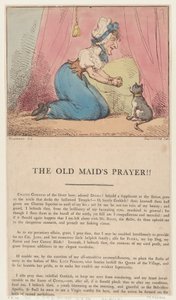 Den gamla jungfruns bön!!, 10 februari 1801., 10 februari 1801. av Thomas Rowlandson