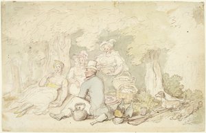 Picknicken av Thomas Rowlandson