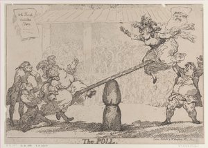 Omröstningen, 12 april 1784, 12 april 1784. av Thomas Rowlandson