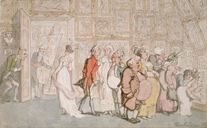 Porträttmålarens förrum, 1809 av Thomas Rowlandson