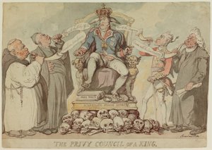 The Privy Council of a King av Thomas Rowlandson
