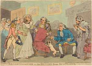 Försoningen, eller återkomsten från Skottland av Thomas Rowlandson