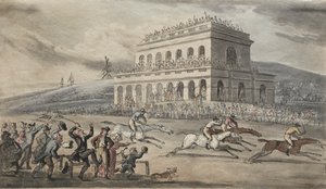 Rev. Dr. Syntax förlorar sina pengar på racerbanan i York av Thomas Rowlandson
