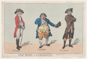 Rivalkandidaterna, 8 april 1784., 8 april 1784. av Thomas Rowlandson