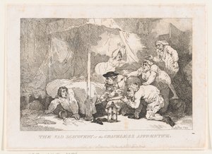 The Sad Discovery of the Graceless Apprentice, 30 november 1785., 30 november 1785. av Thomas Rowlandson
