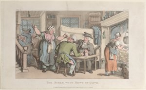 The Scold, med News of Olivia, från The Vicar of Wakefield, 1 maj 1817., 1 maj 1817. av Thomas Rowlandson