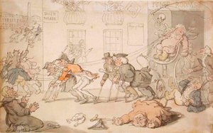 Dödens scen av Thomas Rowlandson