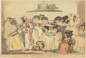 Tilläggstidningen av Thomas Rowlandson