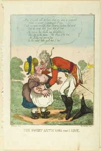 Den söta lilla flickan som jag älskar av Thomas Rowlandson