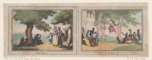 The Tinker and Swinging, 15 augusti 1800, 15 augusti 1800. av Thomas Rowlandson