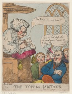 The Topers misstag, 20 juli 1801., 20 juli 1801. av Thomas Rowlandson