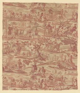 The Travels of Doctor Syntax (möbeltyg) av Thomas Rowlandson
