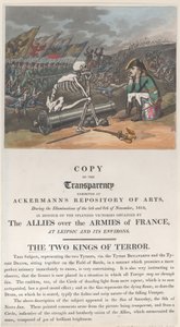 Terrorns två kungar, november 1813, november 1813. av Thomas Rowlandson