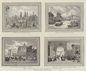 Universiteten för hundra år sedan av Thomas Rowlandson