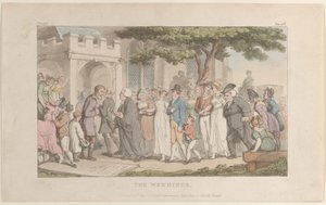 The Weddings, från The Vicar of Wakefield, 1 maj 1817, 1 maj 1817. av Thomas Rowlandson