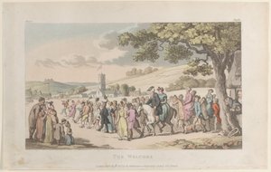 The Welcome, från The Vicar of Wakefield, 1 maj 1817., 1 maj 1817. av Thomas Rowlandson