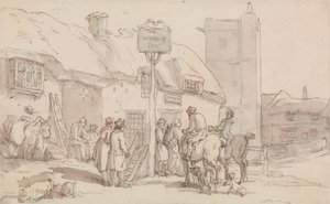 The Woolpack Inn av Thomas Rowlandson