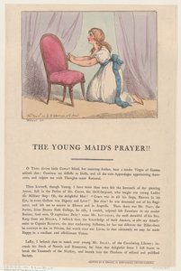 Den unga pigans bön!!, 4 juni 1801., 4 juni 1801. av Thomas Rowlandson