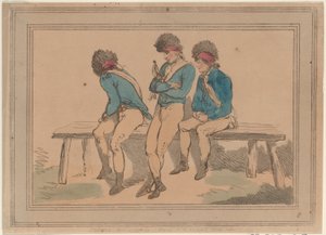Tre frivilliga, 1798., 1798. av Thomas Rowlandson