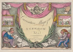 Titelsida, The Caricature Magazine av G. M. Woodward, Vol. 4, 1809., 1809. av Thomas Rowlandson