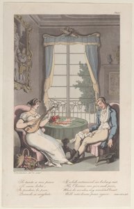 Titelsida, från Neapel och Campagna Felice: i en serie brev adresserade..., 1 juni 1815. av Thomas Rowlandson