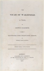 Titelsida, från The Vicar of Wakefield, 1817., 1817. av Thomas Rowlandson