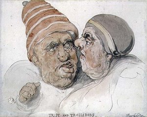 Kalmar och trollebobs (akvarell) av Thomas Rowlandson