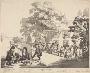 Begravningsentreprenörernas festmåltid av Thomas Rowlandson